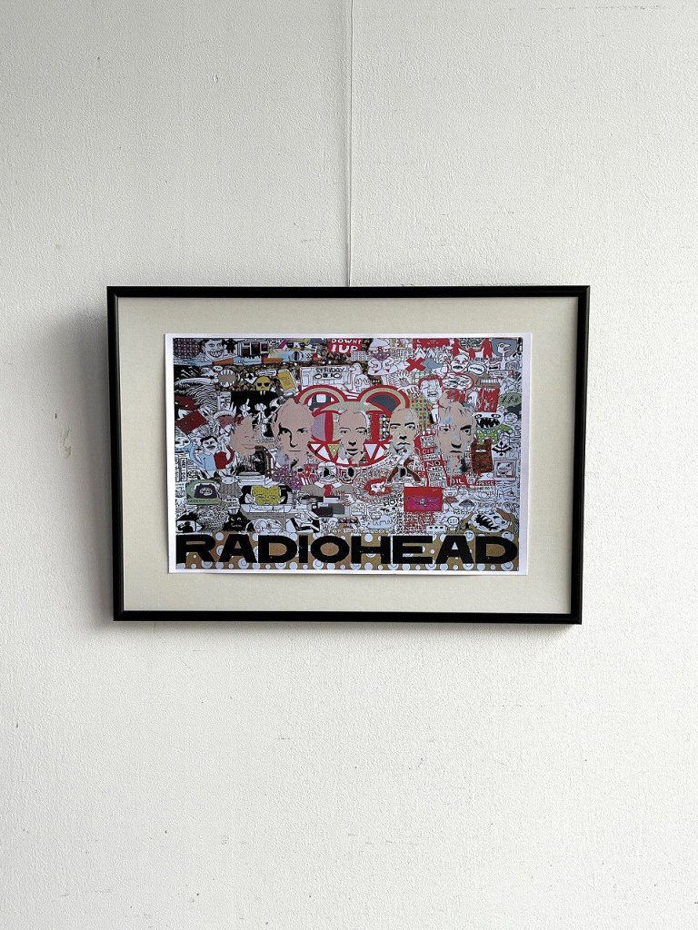 RADIOHEAD” 額入りポスター - アンティーク、ビンテージのインテリア 