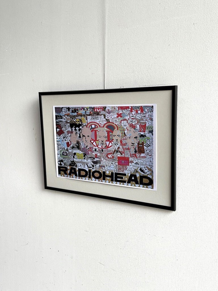 RADIOHEAD” 額入りポスター - アンティーク、ビンテージのインテリア家具や雑貨、店舗什器の通販ならWANT ANTIQUE LIFE  STORE