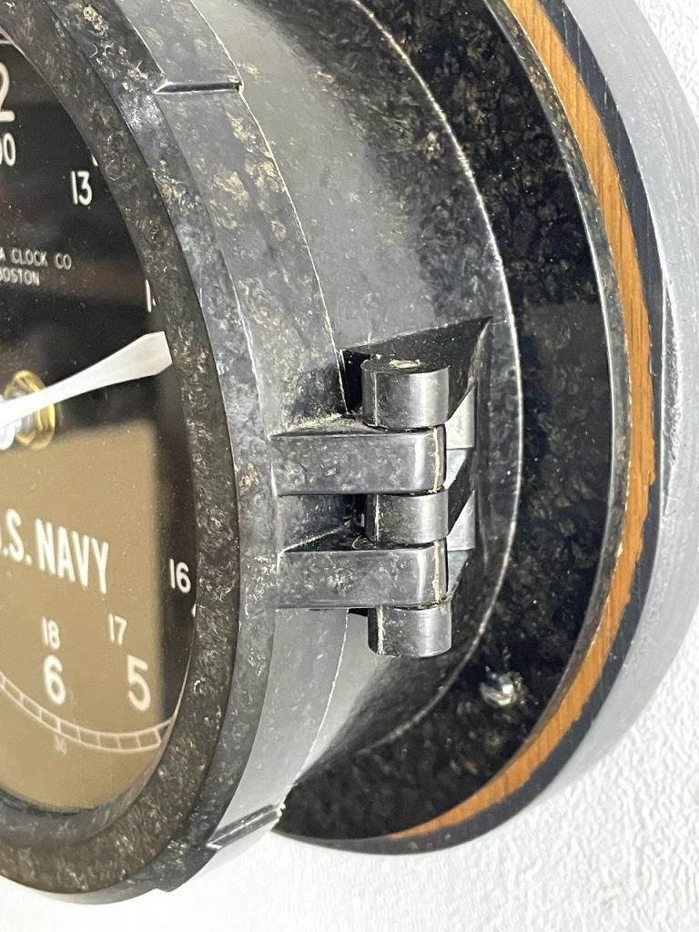CHELSEA DECK CLOCK MECHANICAL(MAINSPRING) U.S.NAVY 1930-40'S