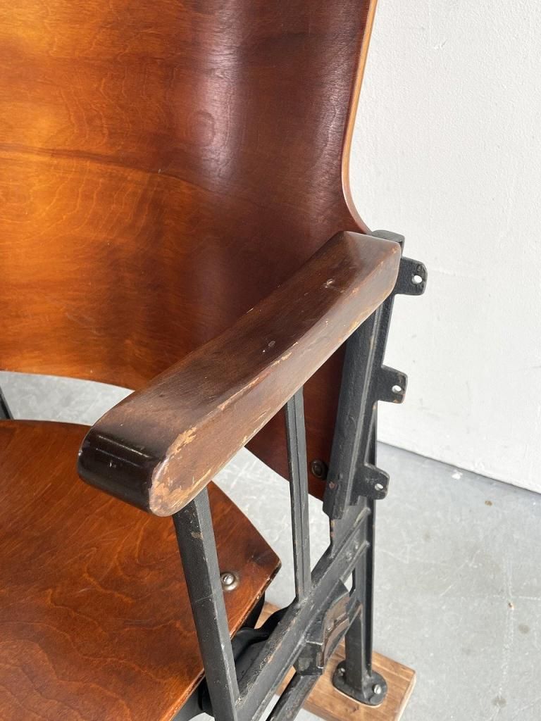 1920-40's ヴィンテージ 2シーター シアターチェア