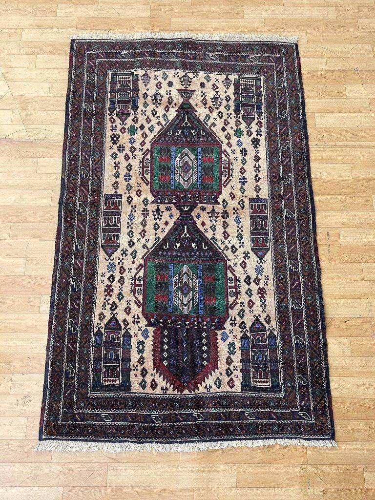ハンドメイド　ヴィンテージラグ　ヨーロッパ現地購入 ハンドメイド ヴィンテージラグ ヨーロッパ現地購入
