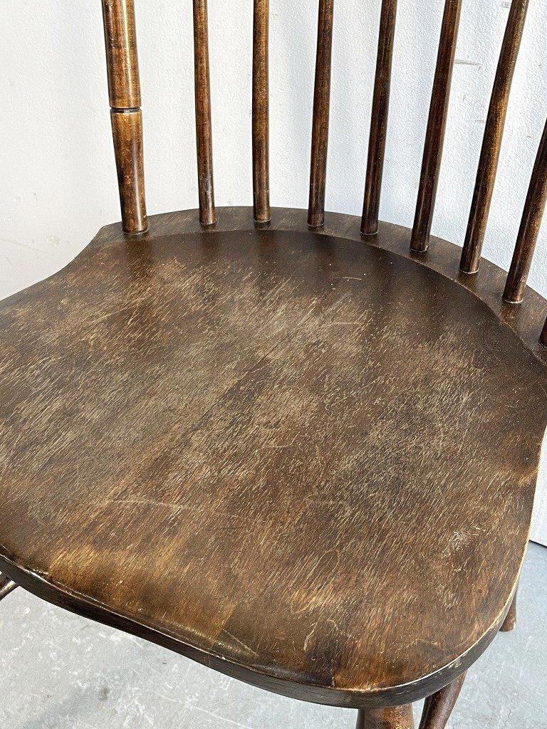 【ダイニングチェア】木製　スティックバックチェア　昭和レトロヴィンテージ◎ stick back chair スティックバックチェア- -目黒通りの