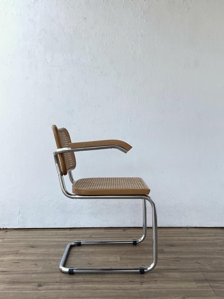 1970-80's Italy製 ヴィンテージ ラタン チェスカチェア②