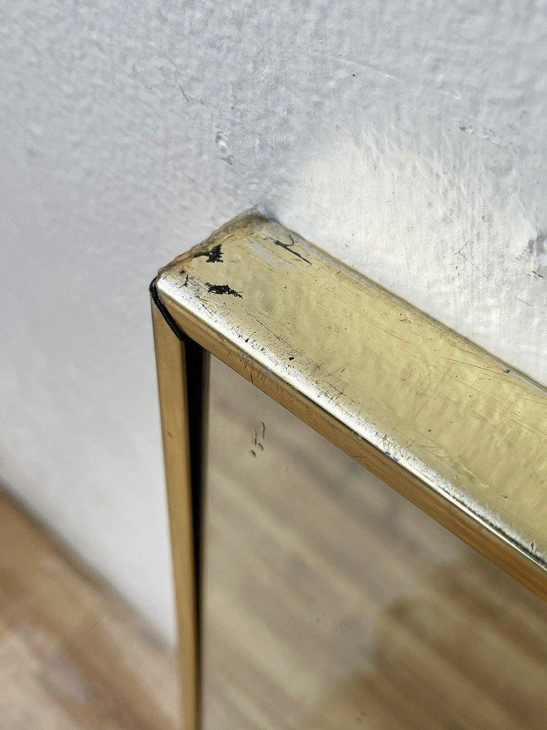 湯布院アンティーク レトロビンテージ ビーズフレーム アーチミラー ゴールド 湯布院アンティーク レトロビンテージ ビーズフレーム アーチ