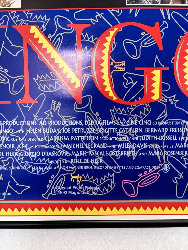 1992's ”DINGO Miles Davis × Colin Friels 額入り ポスター -  アンティーク、ビンテージのインテリア家具や雑貨、店舗什器の通販ならWANT ANTIQUE LIFE STORE