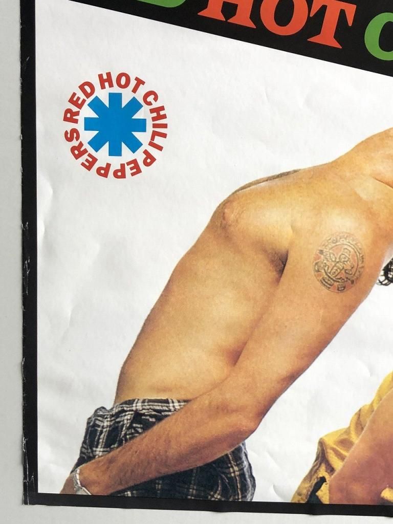 t*g様 80s vtg red hot chili peppers ポスター 1980's ”Red Hot Chili Peppers” 額入り SUBWAY ポスター