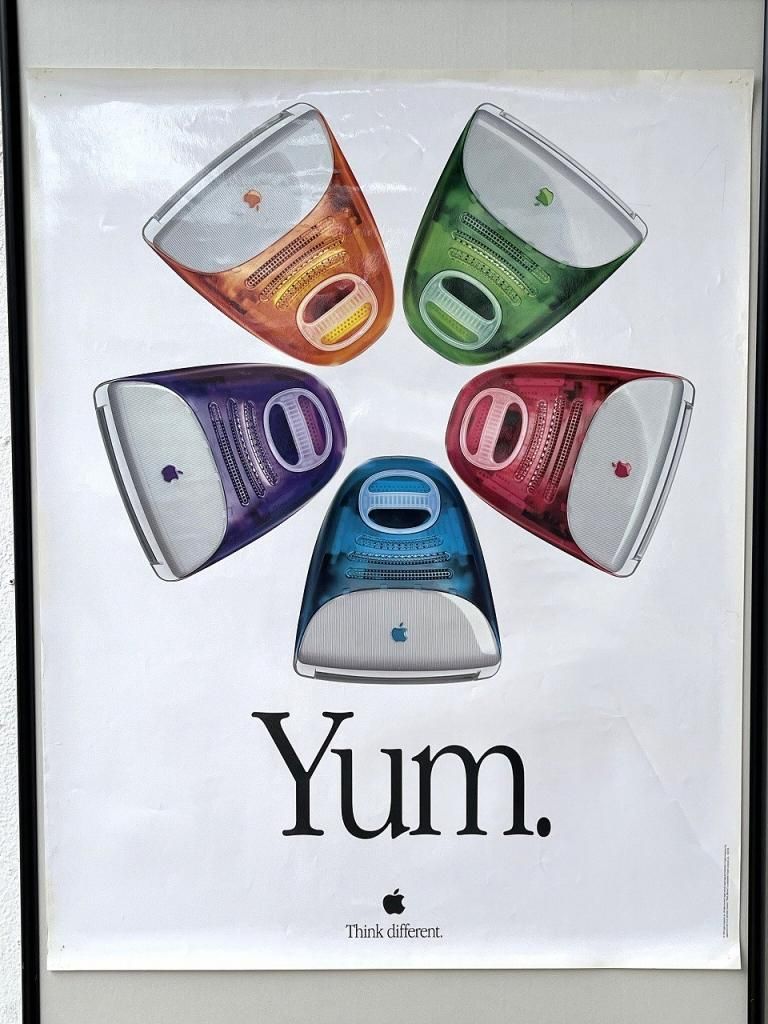 1999's ヴィンテージ iMac 額入りポスター - アンティーク、ビンテージ