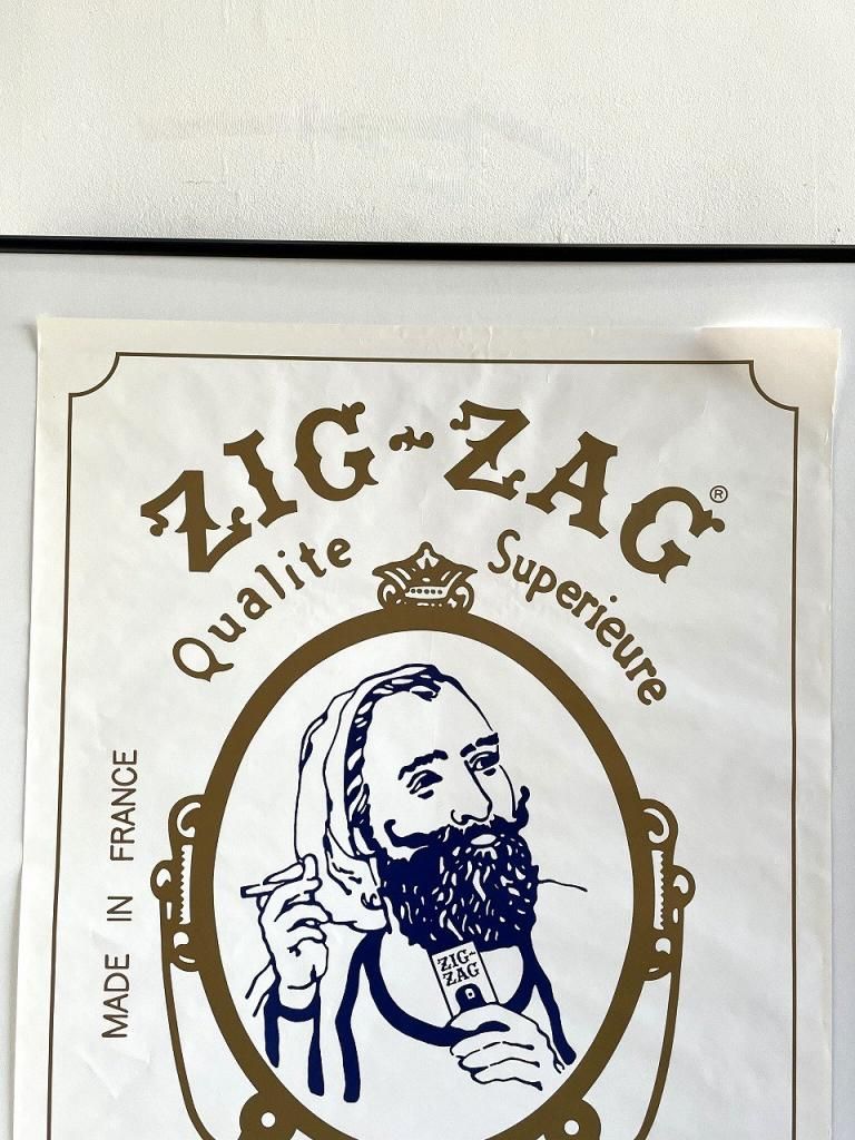 ZIG-ZAG 額入りポスター - アンティーク、ビンテージの