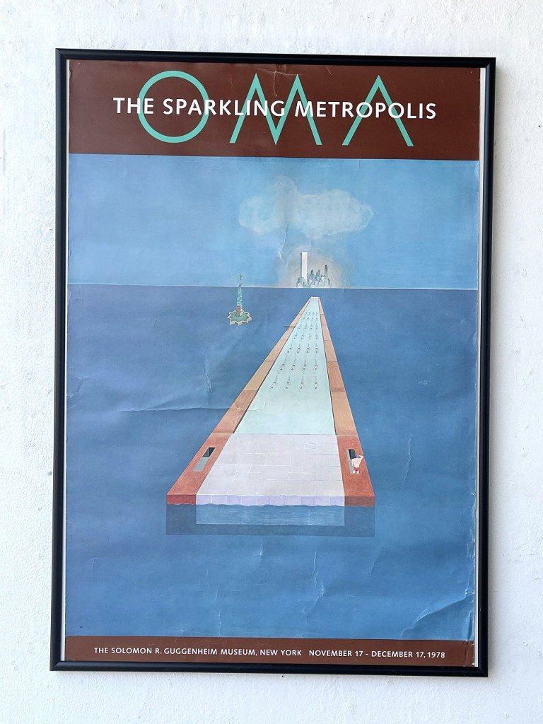 1978's THE SPARKLING METROPOLIS 額入りポスター - アンティーク、ビンテージのインテリア家具や雑貨、店舗什器の通販ならWANT  ANTIQUE LIFE STORE
