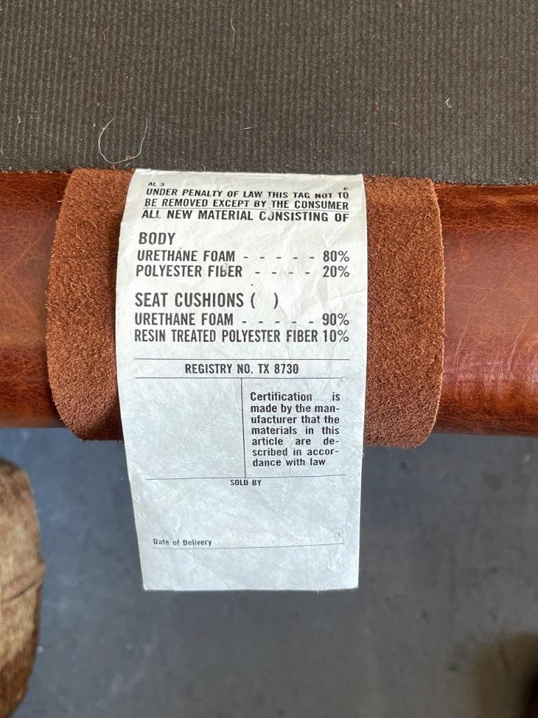 ビンテージファブリック ヴィンテージレザー×ファブリック 3シーター ソファ - アンティーク