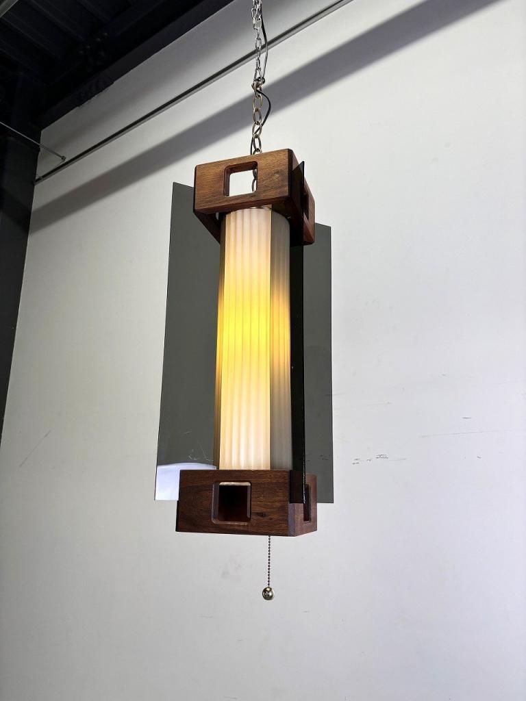 1960-70's ヴィンテージ アクリルシェード ペンダントランプ