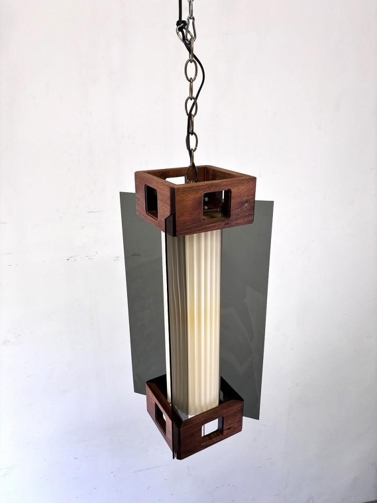 1960-70's ヴィンテージ アクリルシェード ペンダントランプ