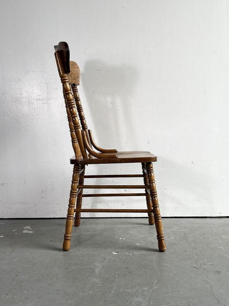 ダイニングチェア 回転椅子 ウィンザーチェア インテリア 当時物