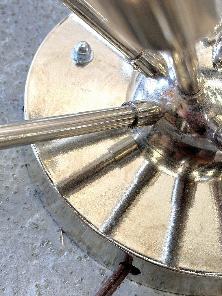 スプートニクランプ 6灯 クロームメタル 6灯 スプートニク ブラケットランプ - アンティーク、ビンテージ