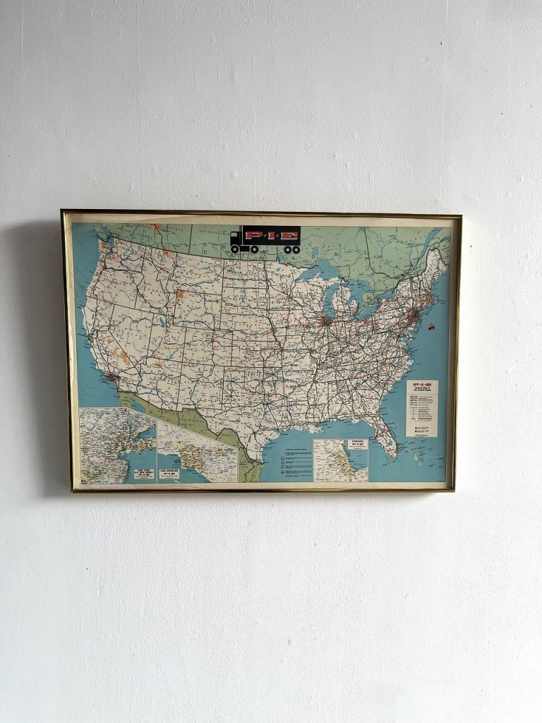 1977s ơ System Map of the United States ݥ