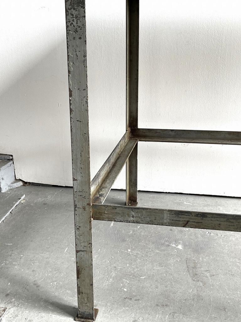 ヴィンテージ アイアンベース ワークテーブル - アンティーク