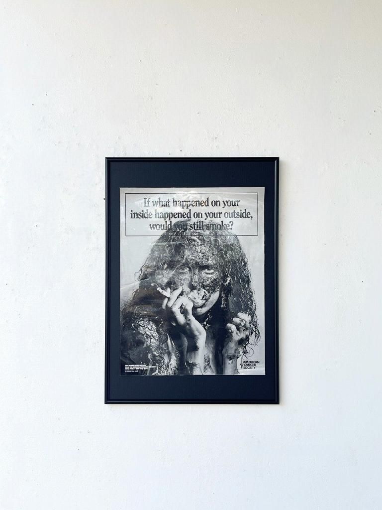 No2083 額装　ポスター  メルビンバックナー　アメリカ　アート　送料無料 American cancer society 