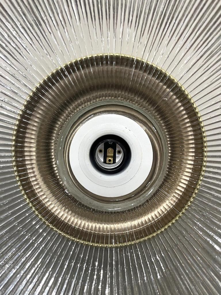 ヴィンテージ クリアガラス ペンダントランプ - アンティーク