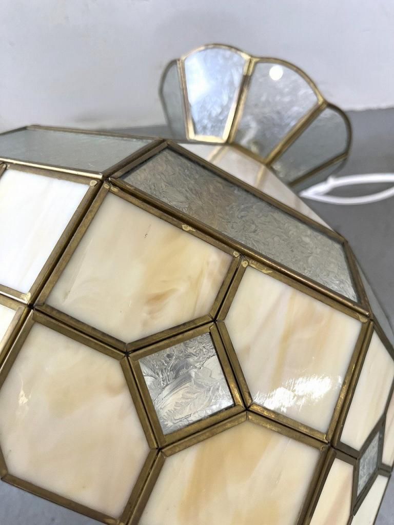 1970's ヴィンテージ ステンドグラス ペンダントランプ