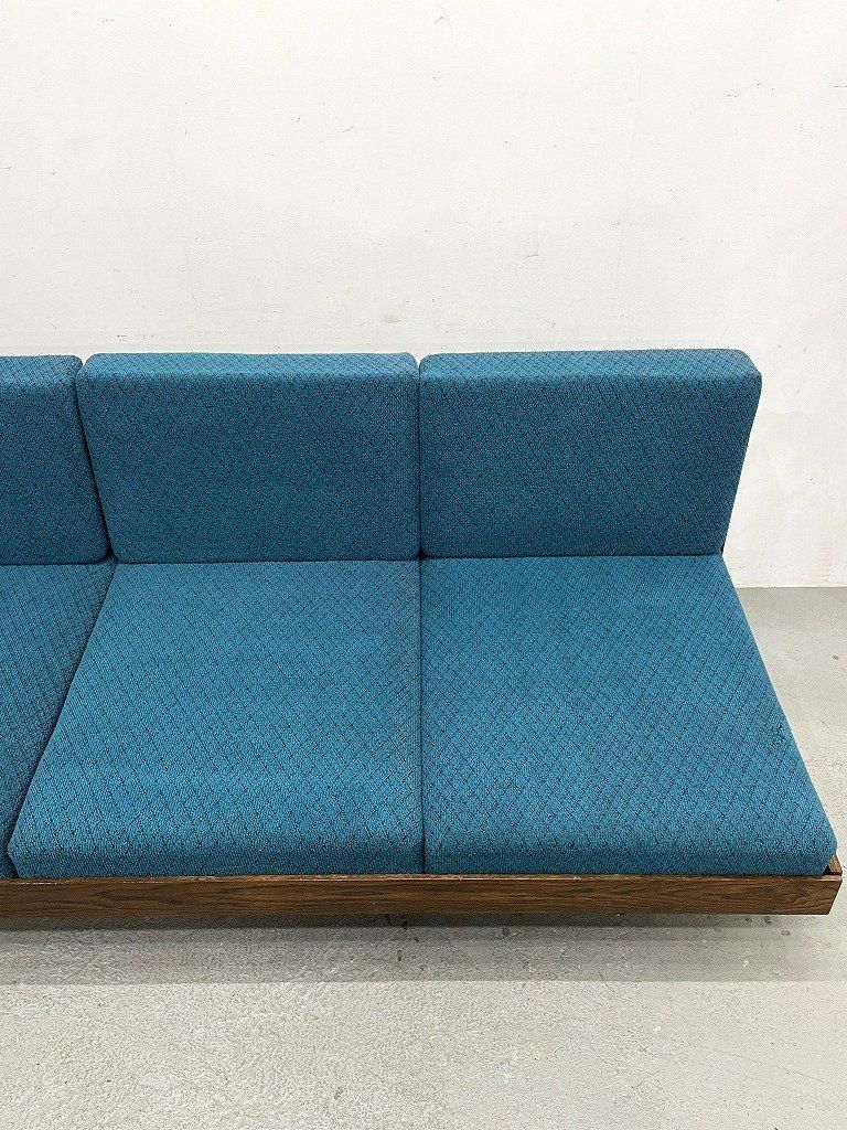 1960-70's JITONA社製 ヴィンテージ ファブリック 3シーター ソファ