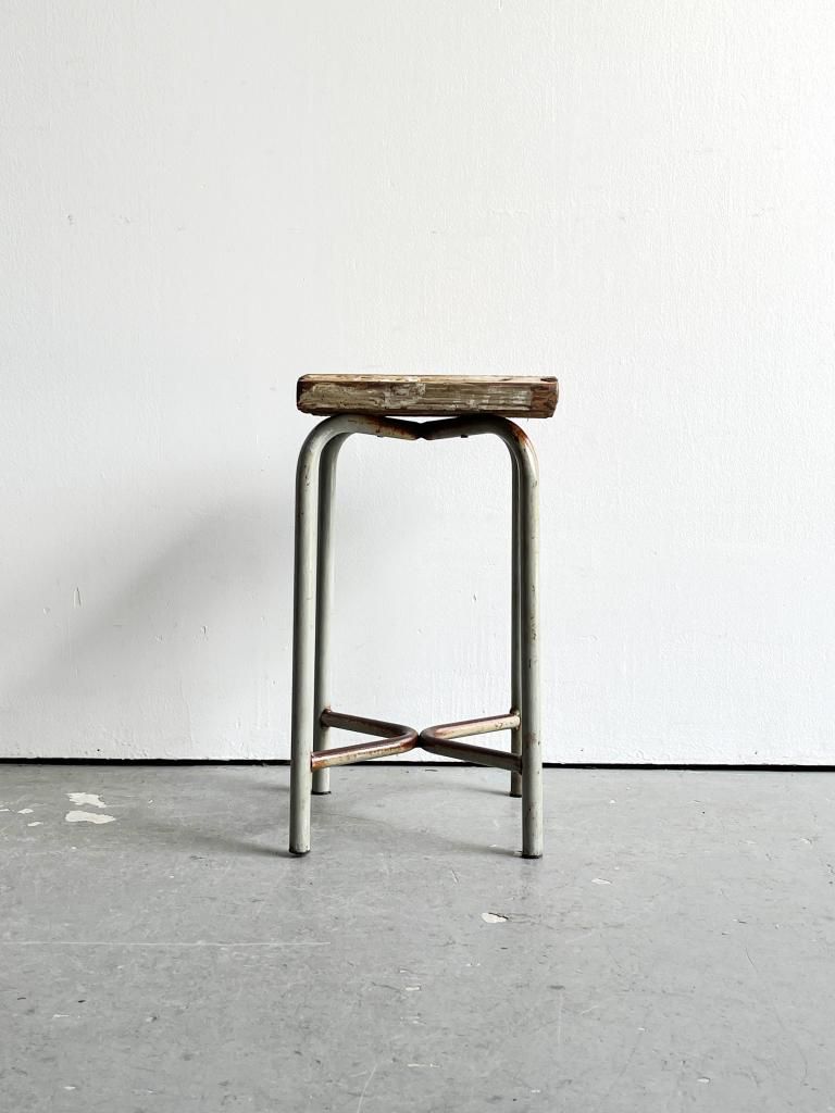 アンティーク アイアンスツール ヴィンテージ アイアン スツール - アンティーク、ビンテージの