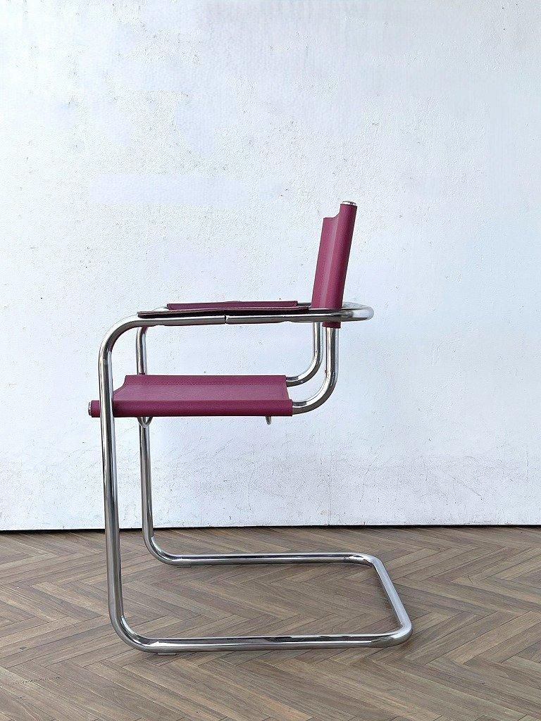 ヴィンテージ ビニールレザー カンチレバーチェア(2) - アンティーク