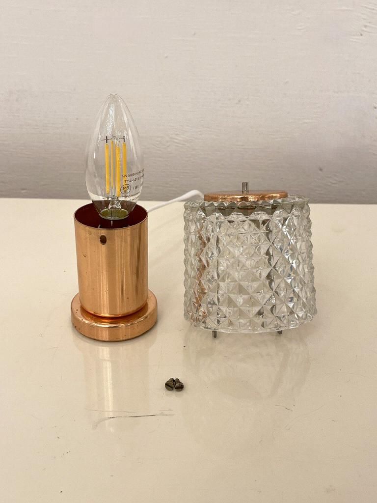 vintage テーブルランプ　ガラス ヴィンテージ ムラーノガラス テーブルランプ（H18cm