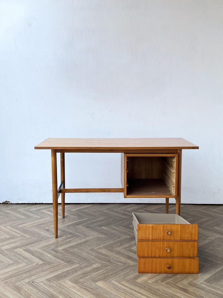 ビンテージデスク 60年代〜70年代 1960-70's ヴィンテージ ウッド デスク - アンティーク、ビンテージの