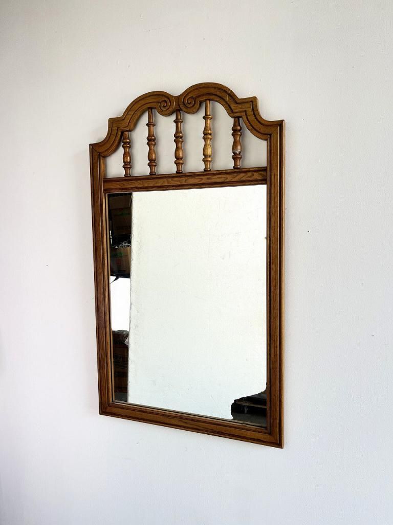 ウッドフレームミラー - アンティーク、ビンテージのインテリア家具や