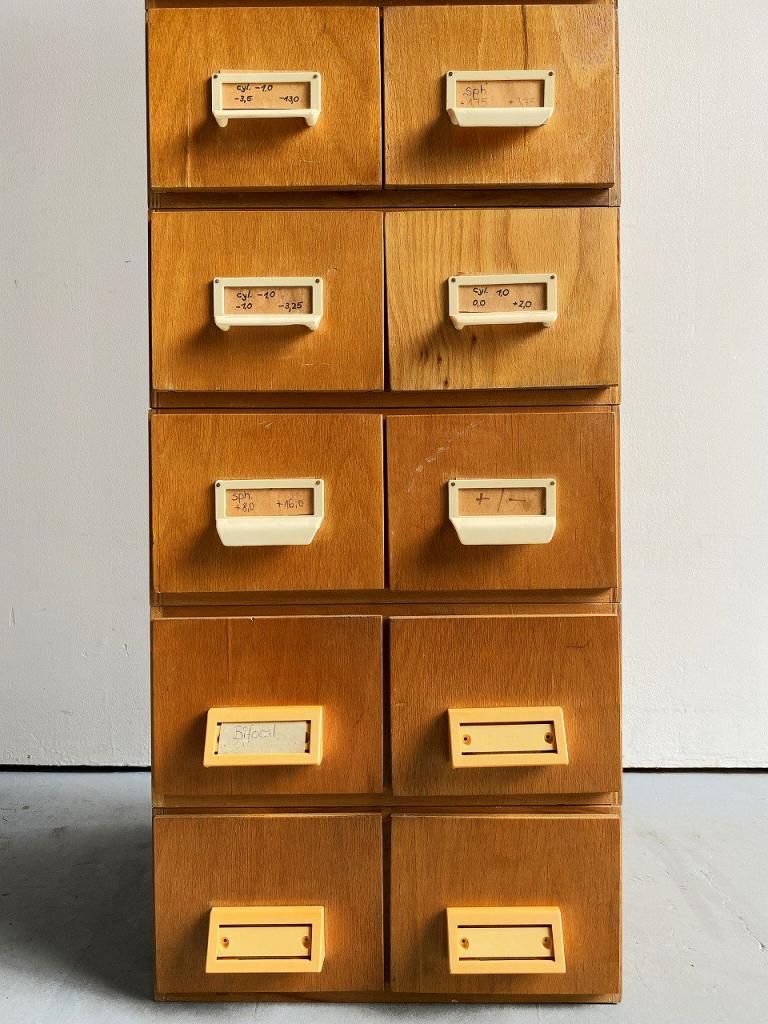 1970´s ヴィンテージ ウッド パーツキャビネット(1