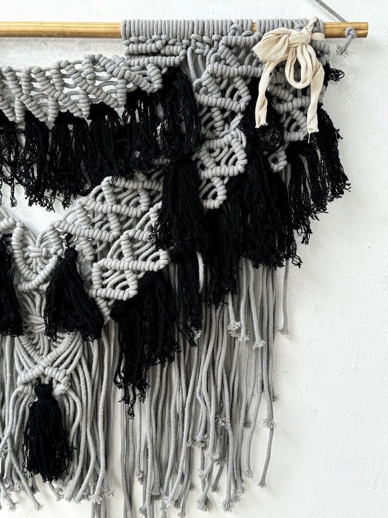 マクラメアート ウォールタペストリー - アンティーク、ビンテージの