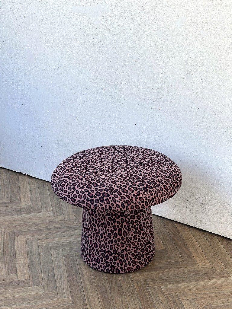 ヴィンテージ ファブリック マッシュルーム オットマン