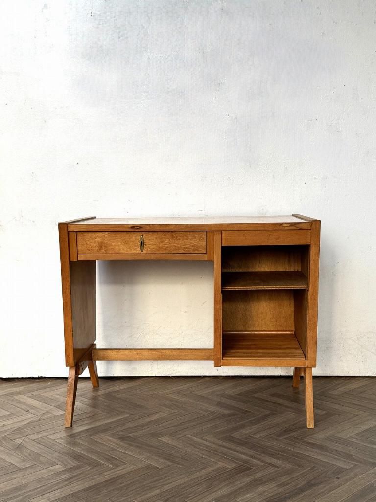 昭和 平成 レトロ ウッドデスク　ヴィンテージ　デスク　アンティーク ヴィンテージ ウッド デスク - アンティーク、ビンテージのインテリア