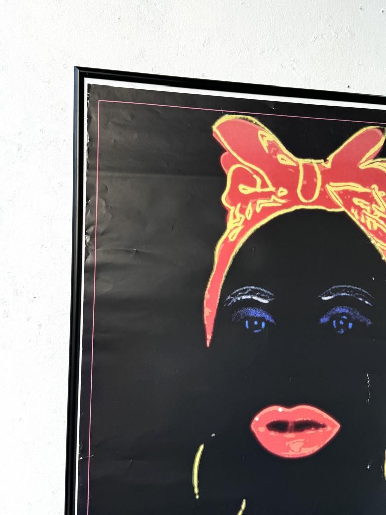 1989's ヴィンテージ Andy Warhol 額入りポスター