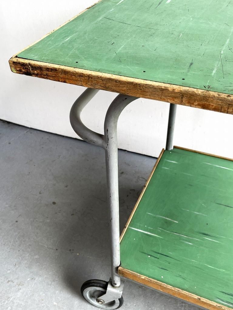 国産ヴィンテージ インダストリアル 大型ワゴン ディスプレイ 店舗什器 国産ヴィンテージ インダストリアル 大型ワゴン ディスプレイ