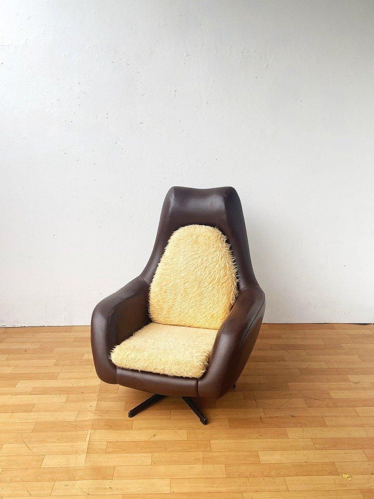 1960-70's ヴィンテージ レザー シングルソファ - アンティーク