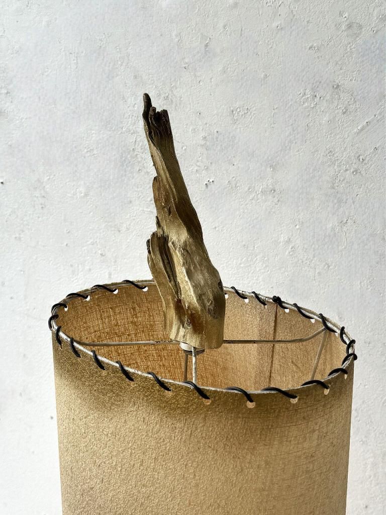 1950-60's ヴィンテージ 流木ベース フロアランプ ※近畿圏内のみ