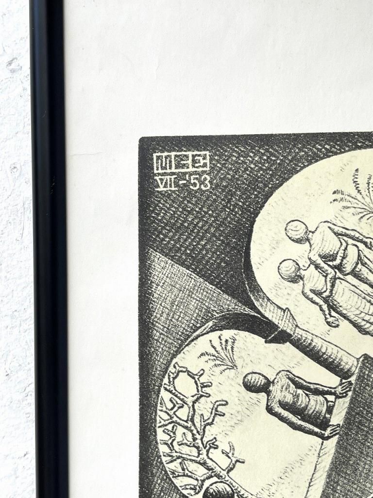 ヴィンテージ M.C. Escher ”相対性” 額入りポスター