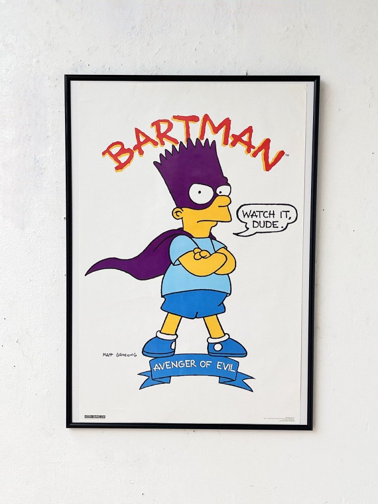 1990s The Simpson's BARTMAN Badge  ݥ