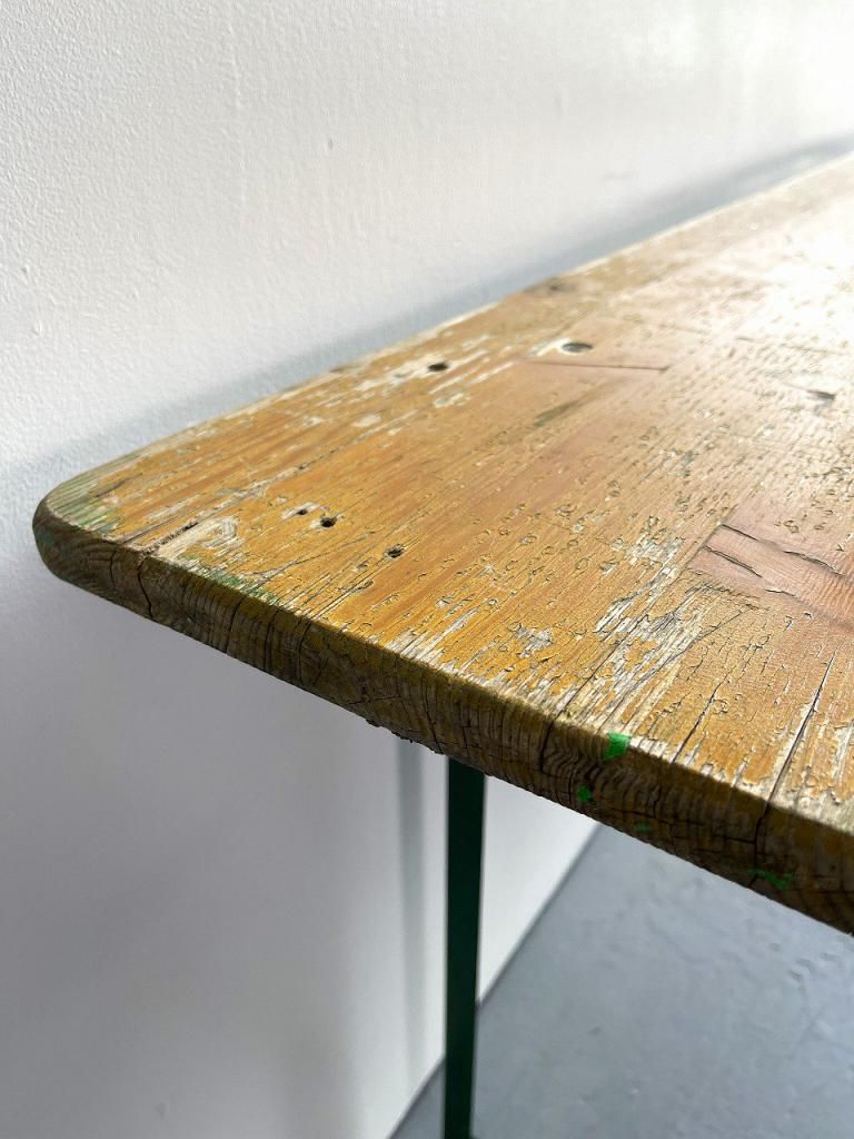 ヴィンテージ　ホールディングテーブル ヴィンテージ ウッド フォールディング ワークテーブル(3