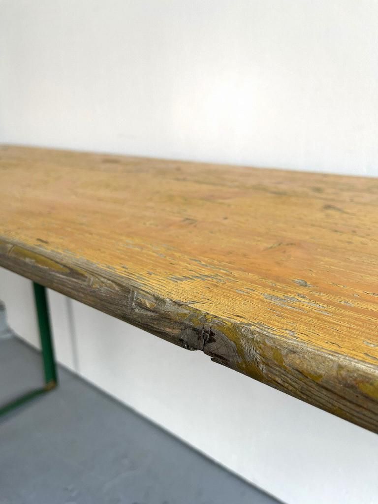 ヴィンテージ ウッド フォールディング ワークテーブル(3