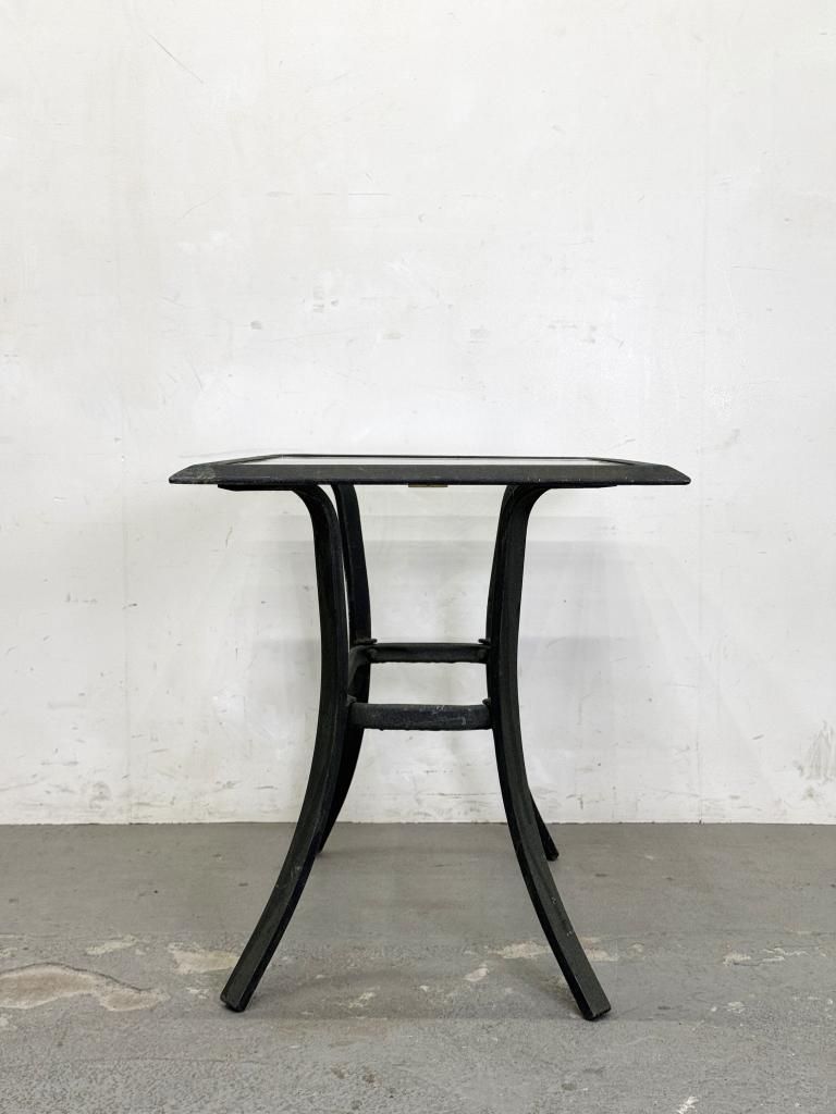 アンティーク　ヴィンテージ　サイドテーブル ヴィンテージ ガラストップ サイドテーブル - アンティーク