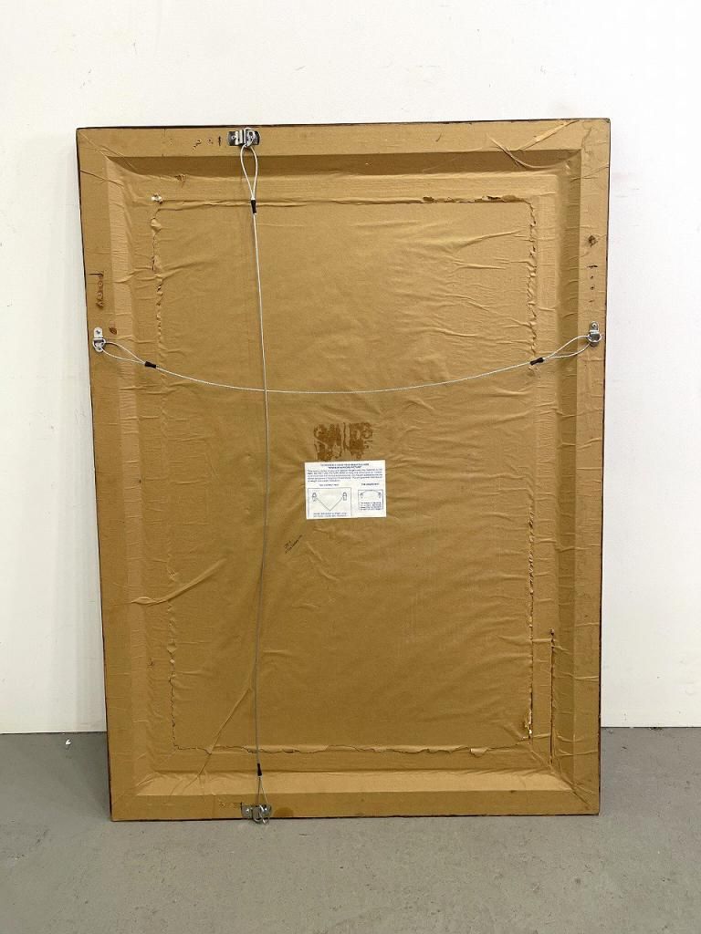 ヴィンテージ ウッドフレーム ウォールミラー (1140mm×830mm