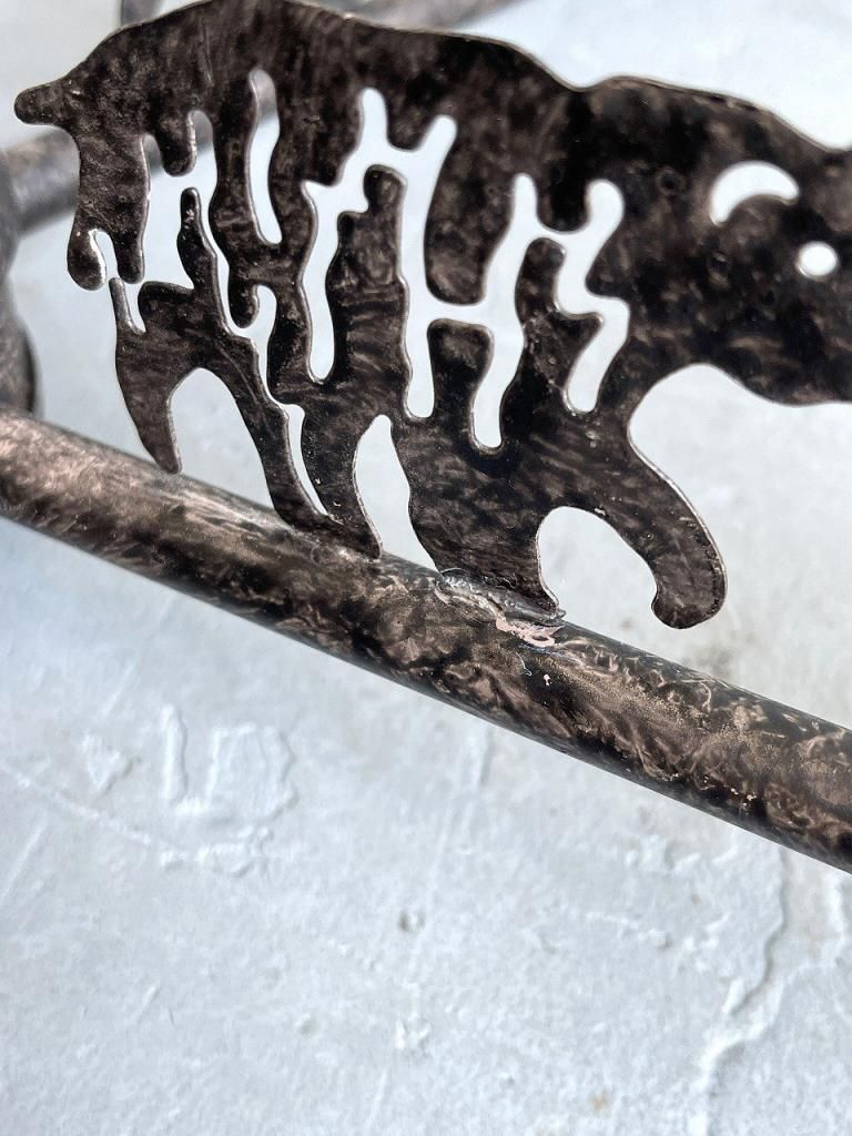 ヴィンテージ アニマルモチーフ アイアン 5灯 シャンデリア