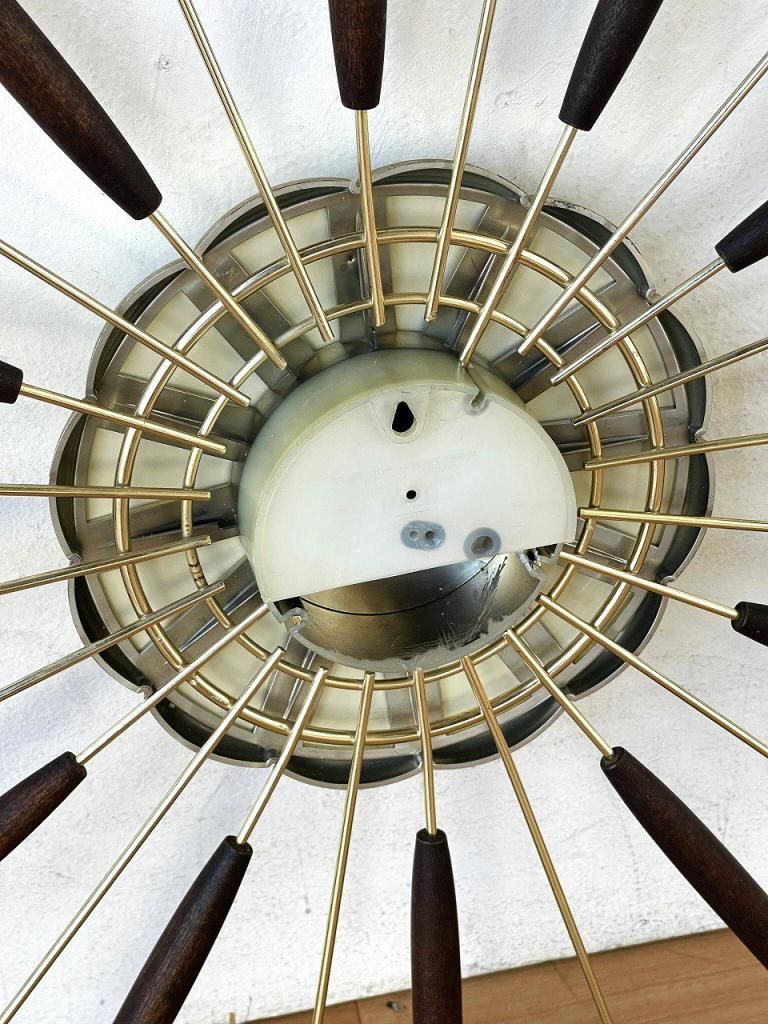 1960's Lux社製 ヴィンテージ サンバースト ウォールクロック