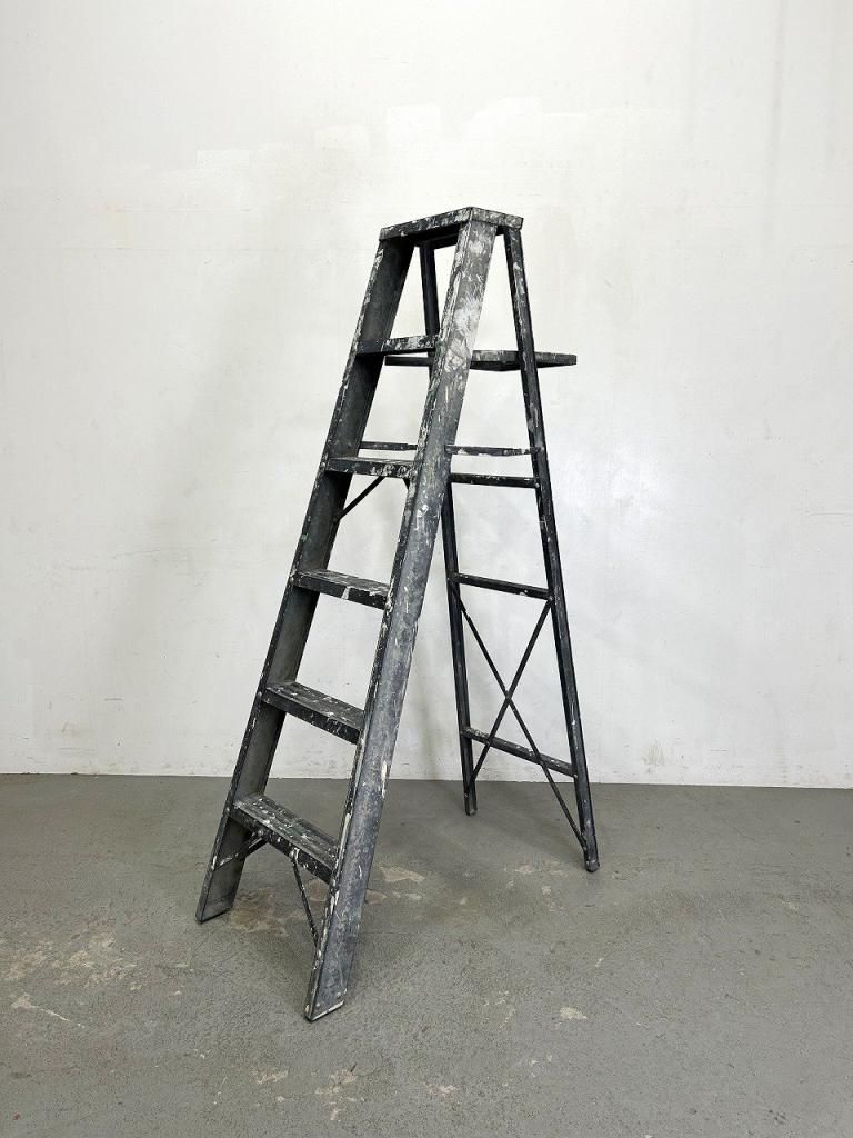 アンティーク　ヴィンテージ　ラダー ヴィンテージ アルミ ラダー / はしご - アンティーク、ビンテージの