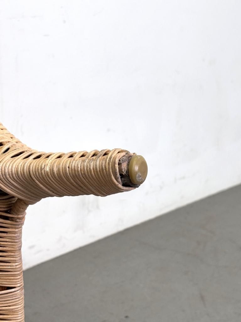 ヴィンテージ ラタン ローテーブル - アンティーク、ビンテージ