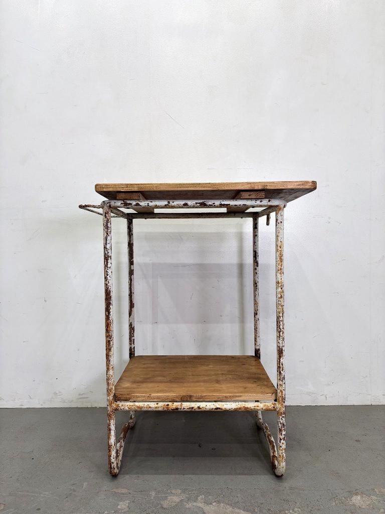 ヴィンテージ インダストリアル サイドテーブル - アンティーク