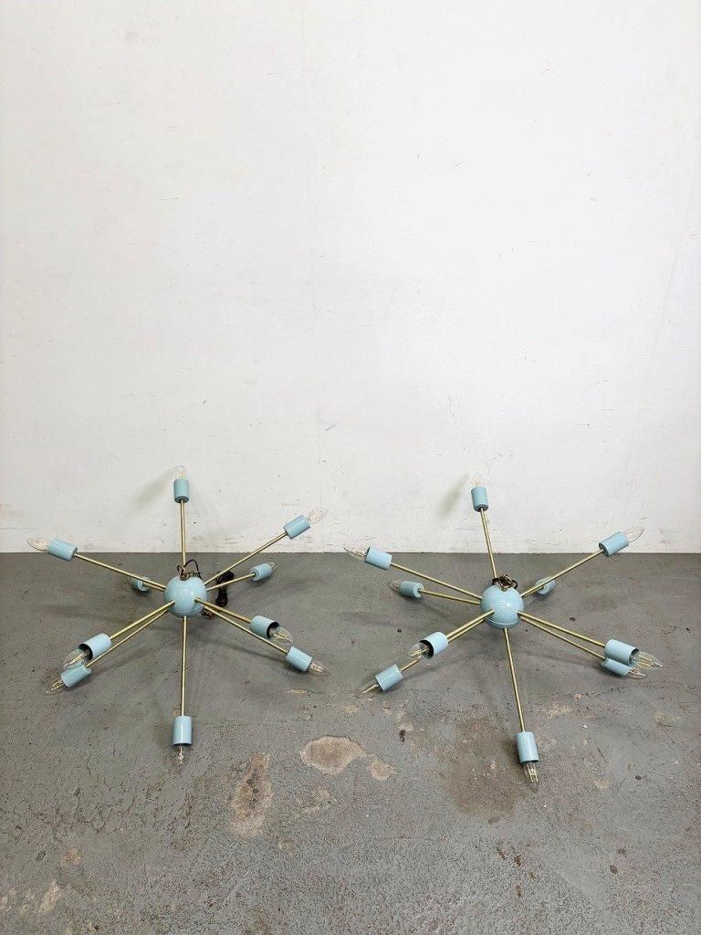 10灯 スプートニク ランプ - アンティーク、ビンテージの