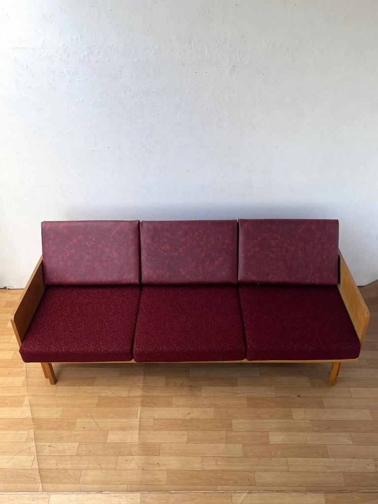 1960's JITONA社製 ヴィンテージ ファブリック 3シーター ソファ
